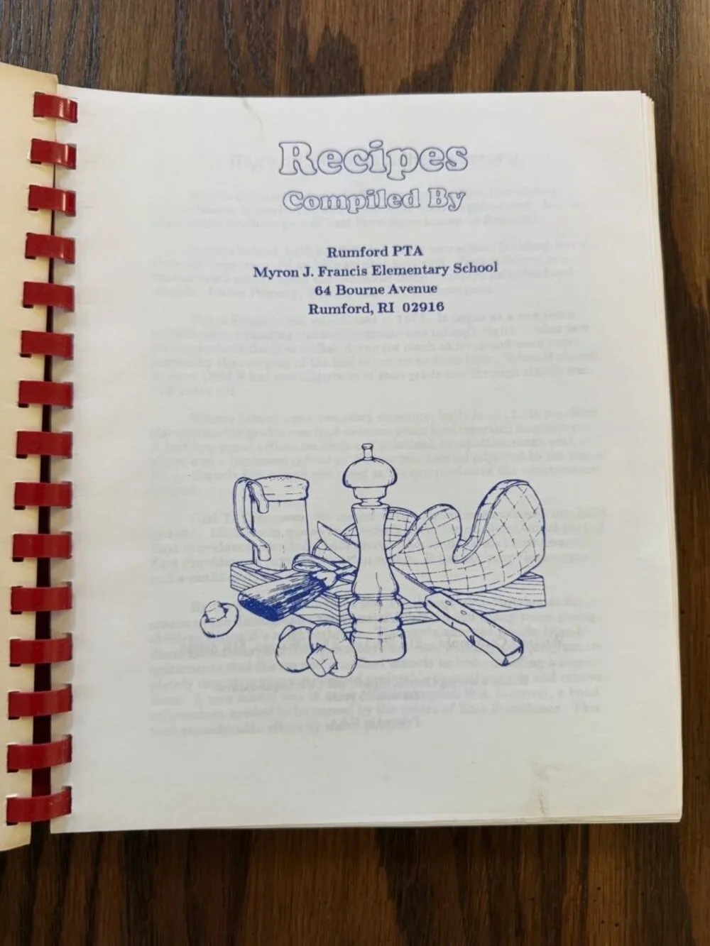 The‎ Francis School Cookbook Rumford Rhode Island
